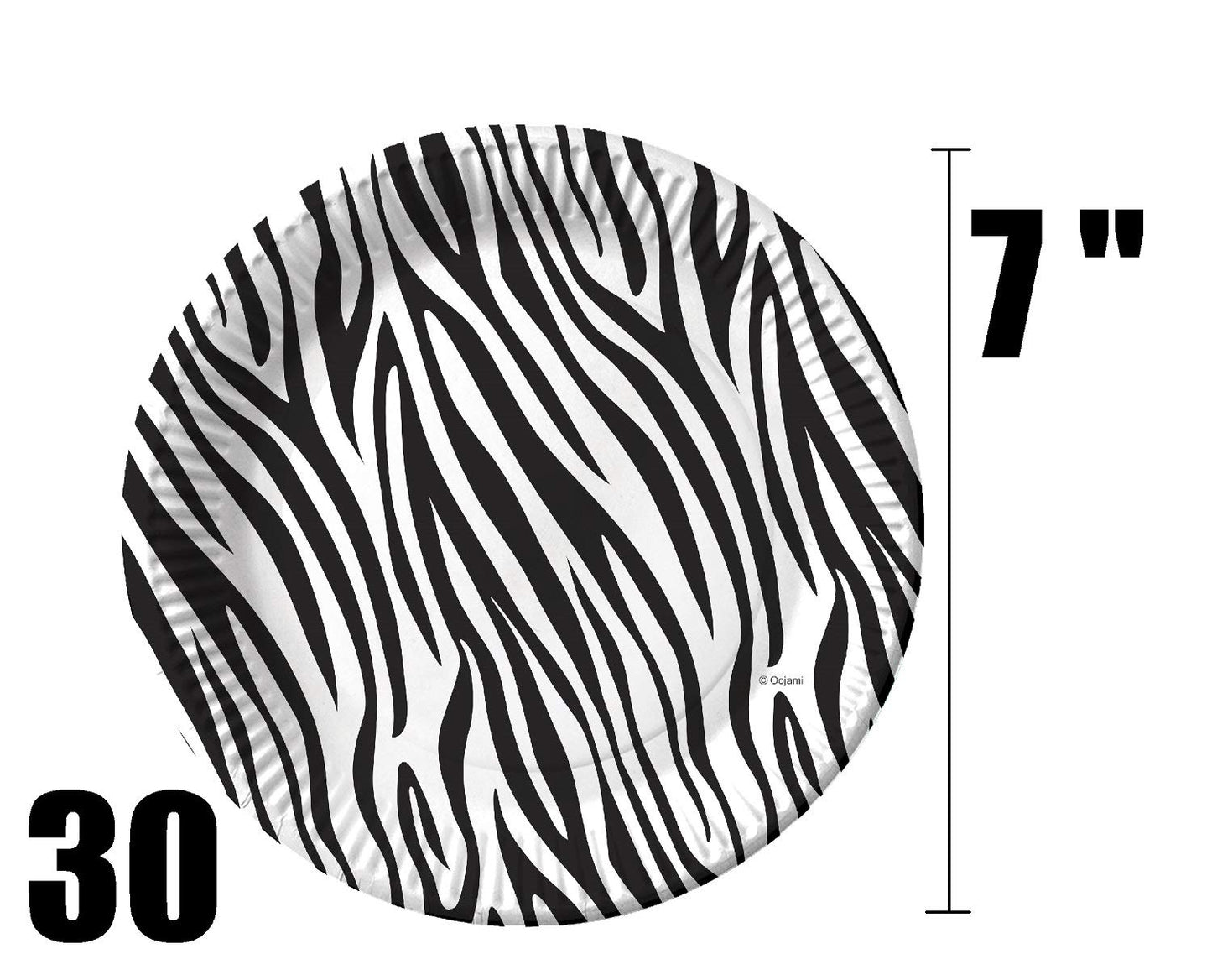 Serves 30 Guest Jungle Safari Zoo Animal Print Birthday Party Supplies Pack 9" Dinner Plates 7" Dessert Plates 12 oz Cups Napkins Zoo Animal Print