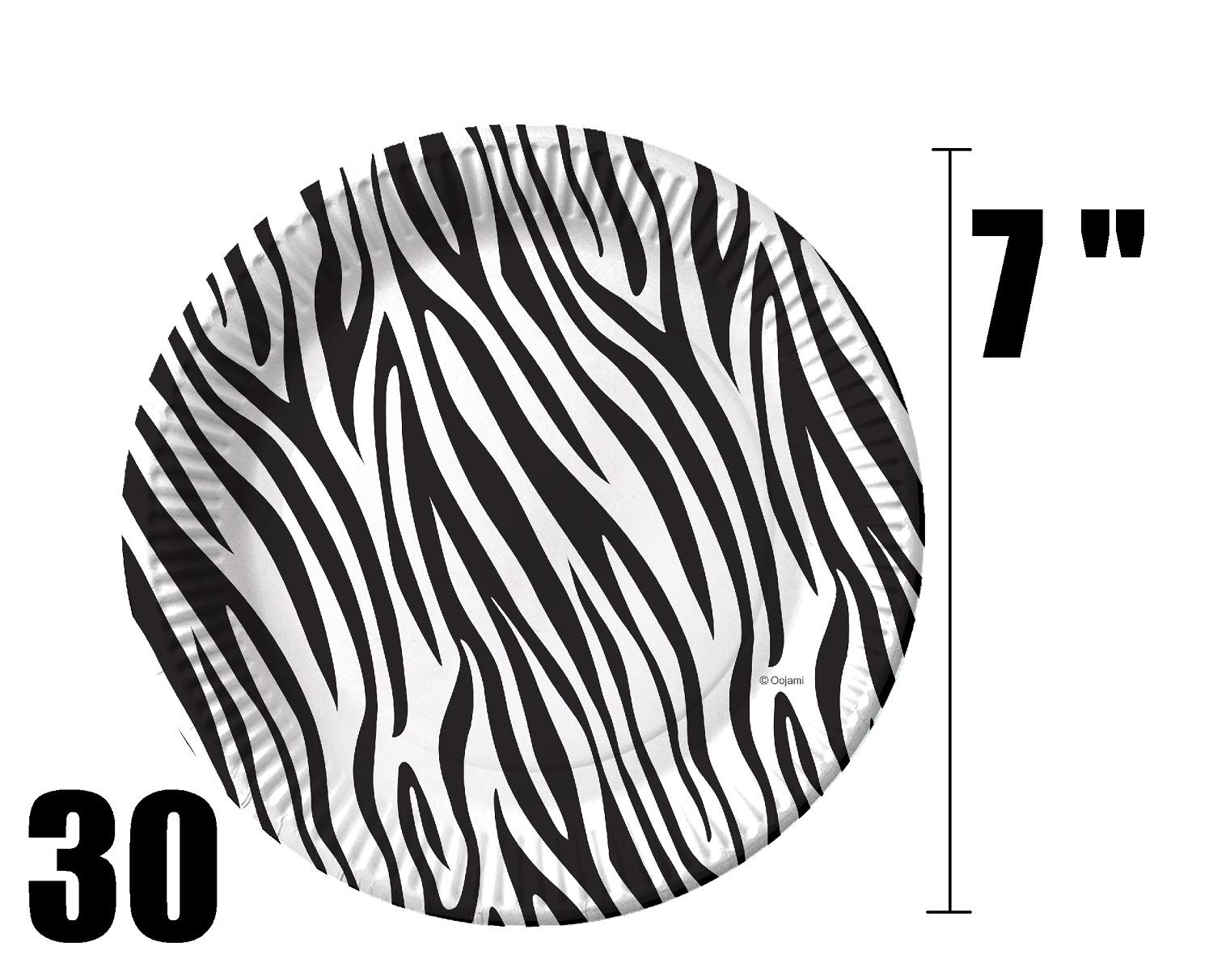 Serves 30 Guest Jungle Safari Zoo Animal Print Birthday Party Supplies Pack 9" Dinner Plates 7" Dessert Plates 12 oz Cups Napkins Zoo Animal Print