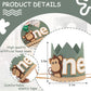Agvgaza Monkey 1st Birthday Crown/Hat - Wild One Olive Green Safari Hat, Jungle Party Decor, Photo Prop for Boys