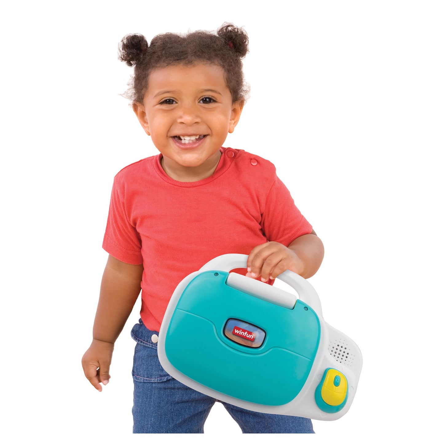 Winfun Bilingual Learning Laptop for Kids - English & Spanish Educational Toy for Toddlers 3+ with Games, Music, Letters, Numbers, LCD Screen, Mouse