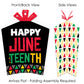 Big Dot of Happiness Happy Juneteenth - Table Decorations - Freedom Day Party Fold and Flare Centerpieces - 10 Count