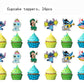 24PCS Cake Toppers Cupcake Toppers Cake Decorations Birthday Party Supplies Decorations