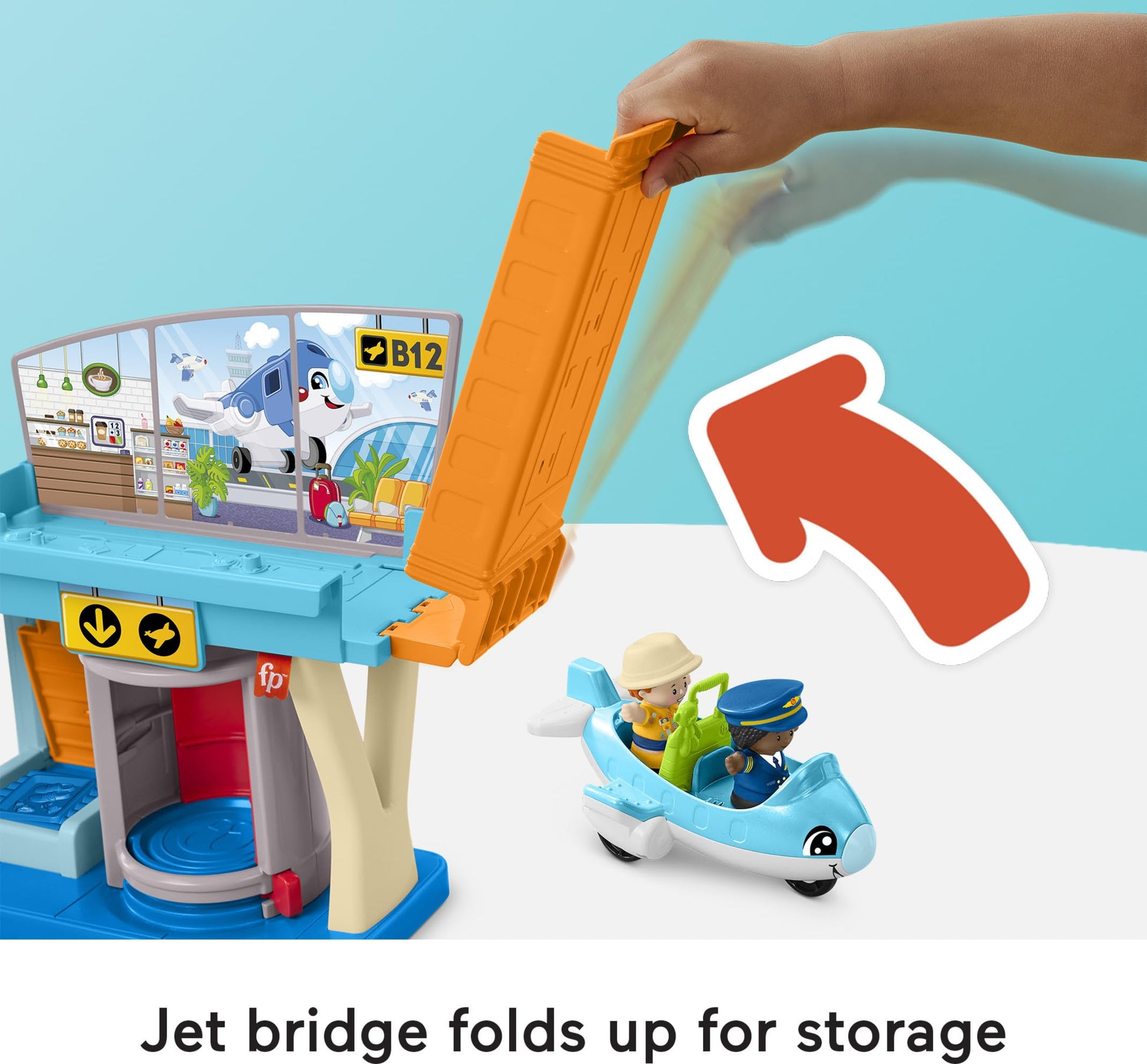 Fisher-Price Little People Everyday Adventures Airport Playset, Ages 1+