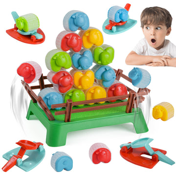 Heap-O-Sheep Game for Kids Ages 4-12 - Fun Family Catapulting Board Games for 2-4 Players, Perfect Party Activity and Ideal Gift for Kids & Adults
