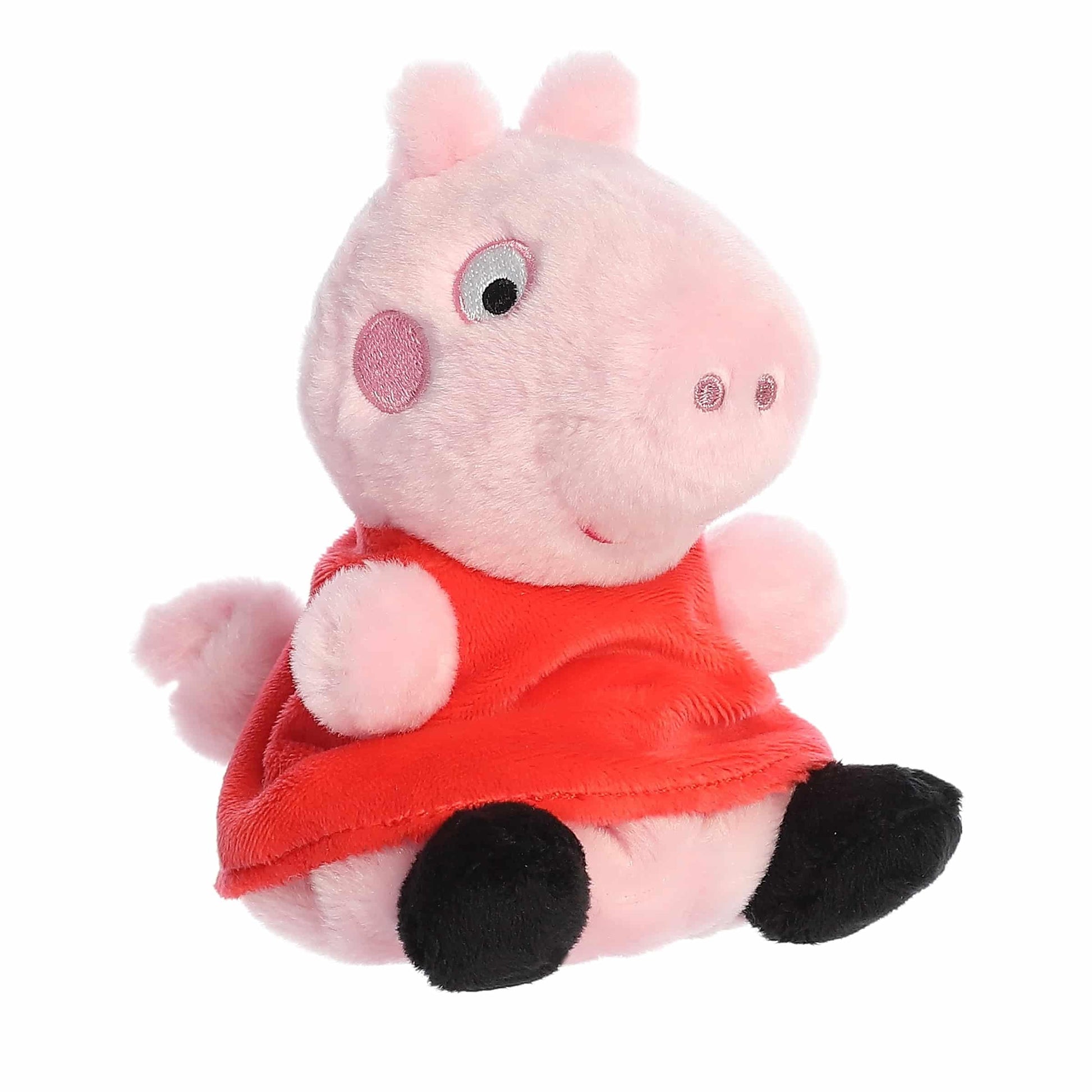 Aurora® Playful Peppa Pig™ Palm Pals™ Stuffed Animal - Officially Licensed Toys for All Fans - Perfect for Birthdays, Adults and Kids All Ages - Pink
