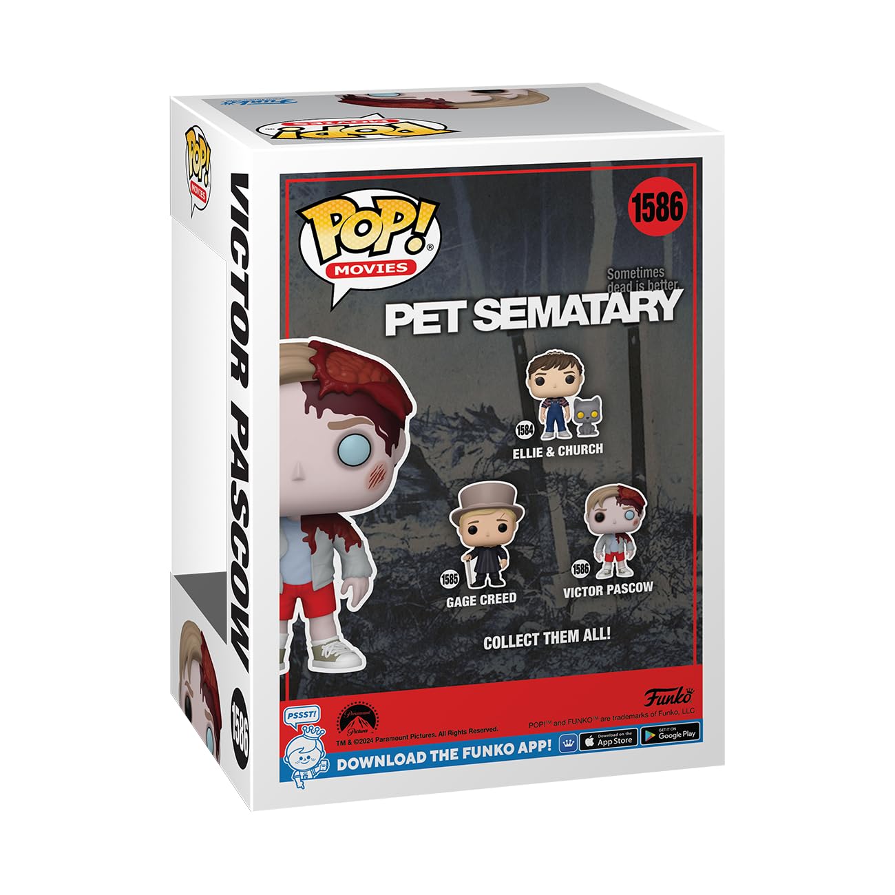 Funko POP! Movies: Pet Sematary - Victor Pascow - Pet Sematary 1986 - Collectable Vinyl Figure - Gift Idea - Official Merchandise - for Kids & Adults