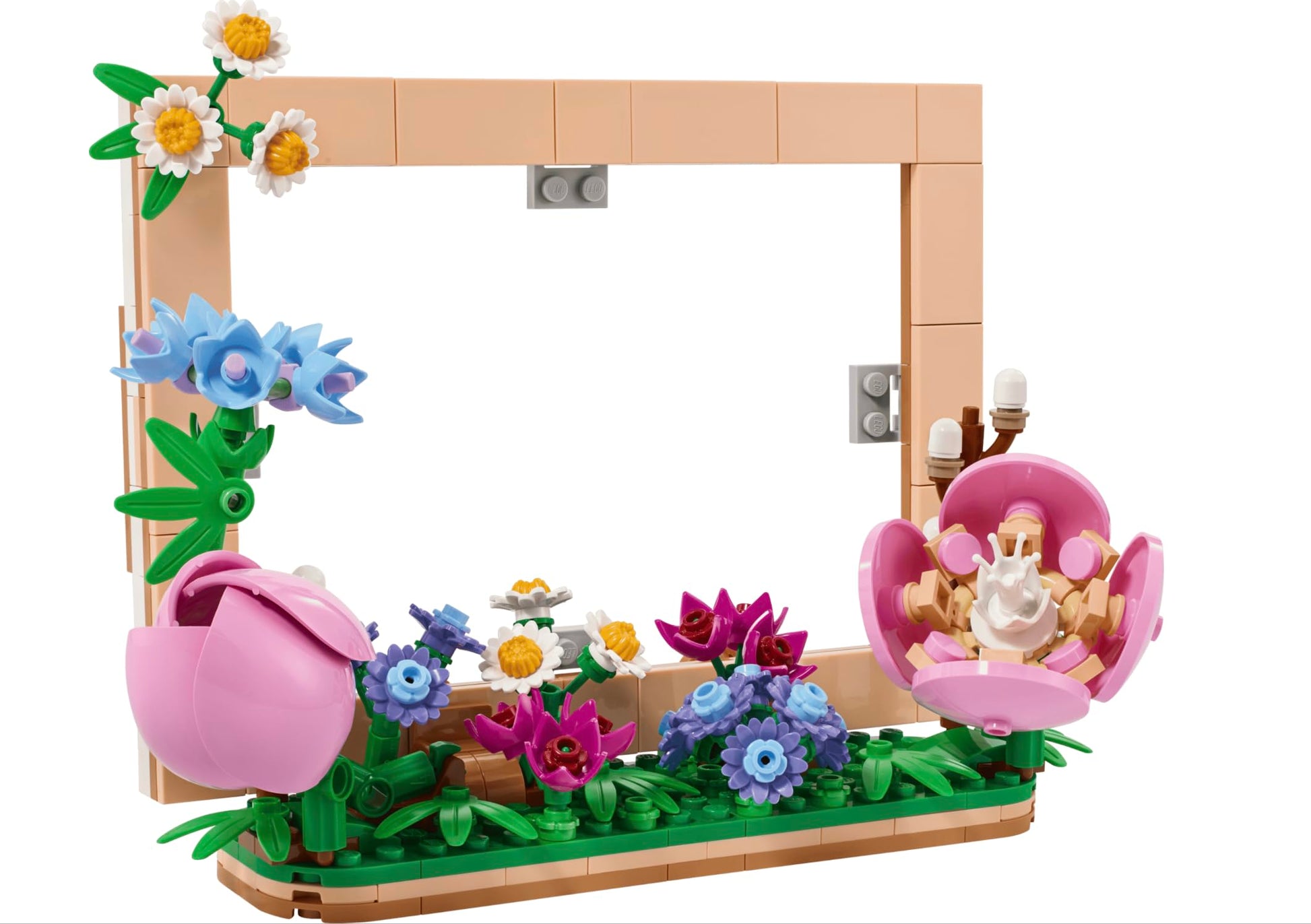 LEGO Botanicals Floral Picture Frame 310-Piece Flower Building Set with Daisy, Rose & Camellia, Decorative Photo Frame Display Gift for Kids Girls &
