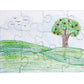 Hygloss 6 Blank Jigsaw Puzzles with Envelopes - 5 x 7 Inch, 12 Pieces Each - DYI Party invites, Perfect for Decorating, Kids' Activities, Arts