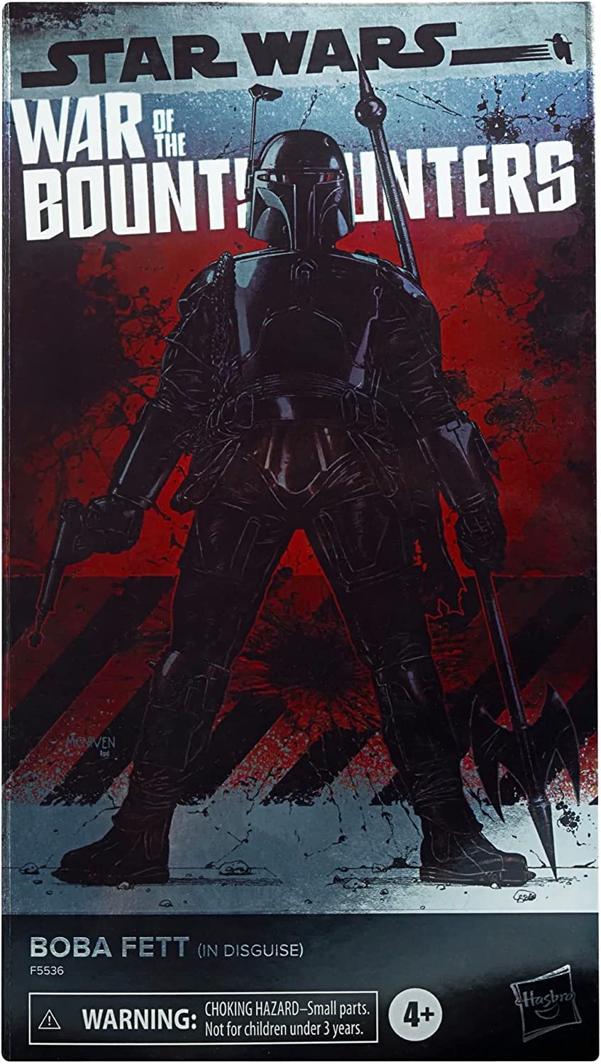 Star Wars The Black Series Boba Fett (in Disguise) SDCC Exclusive 6-Inch-Scale War of The Bounty Hunters Comic Set F5536 Multicolored Collectible by