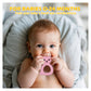 Baby Bunny Teether, Food-Grade Silicone Toy for Infants 3-12 Months, Easy-Grip Chew Toy with Textured Ears for Sensory Exploration, Freezable