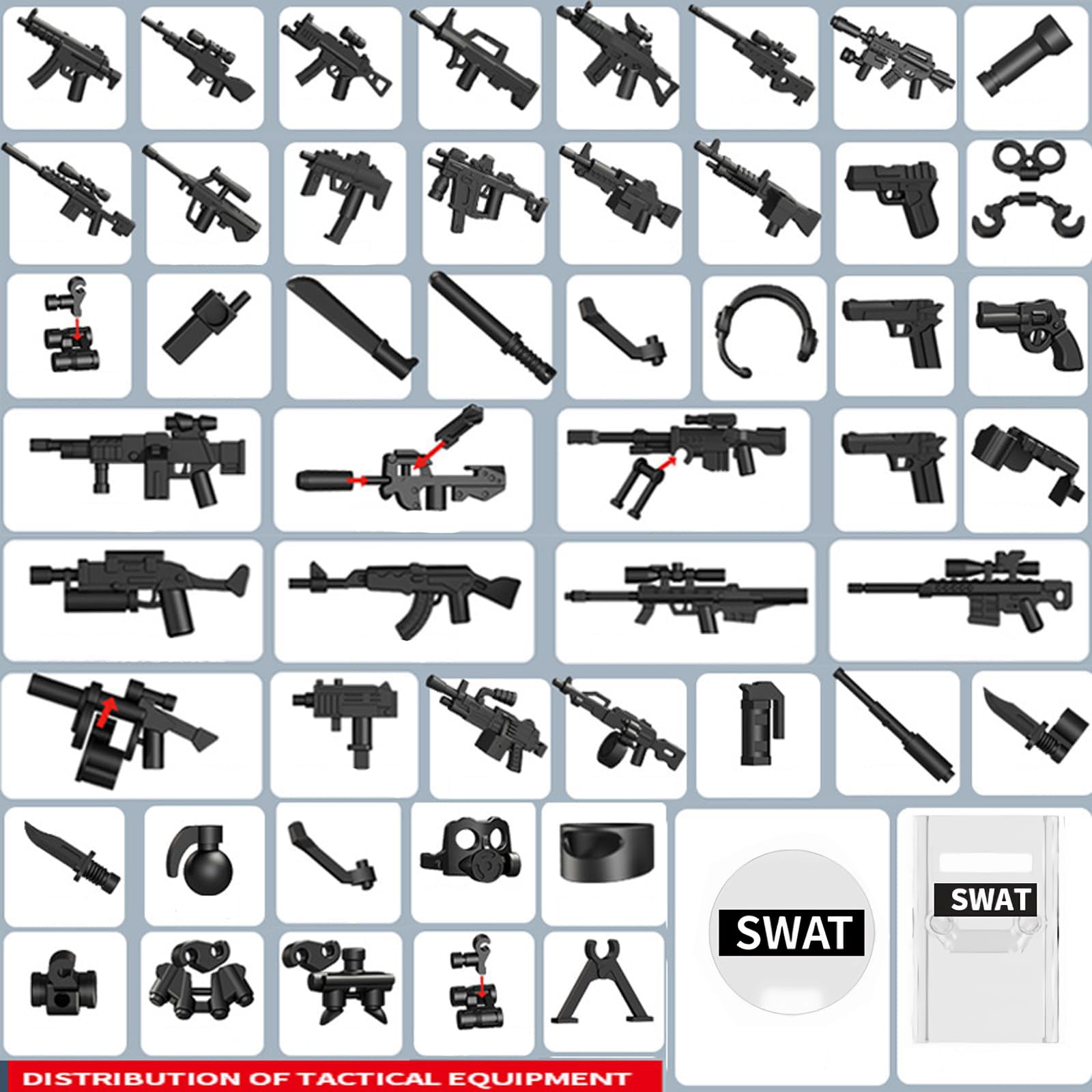 Military Base Army Base Building Blocks Sets WW2 Battle Brick Armory Swat Team Weapons Pack Toys Compatible with Major Brands Bricks(568 Pcs)