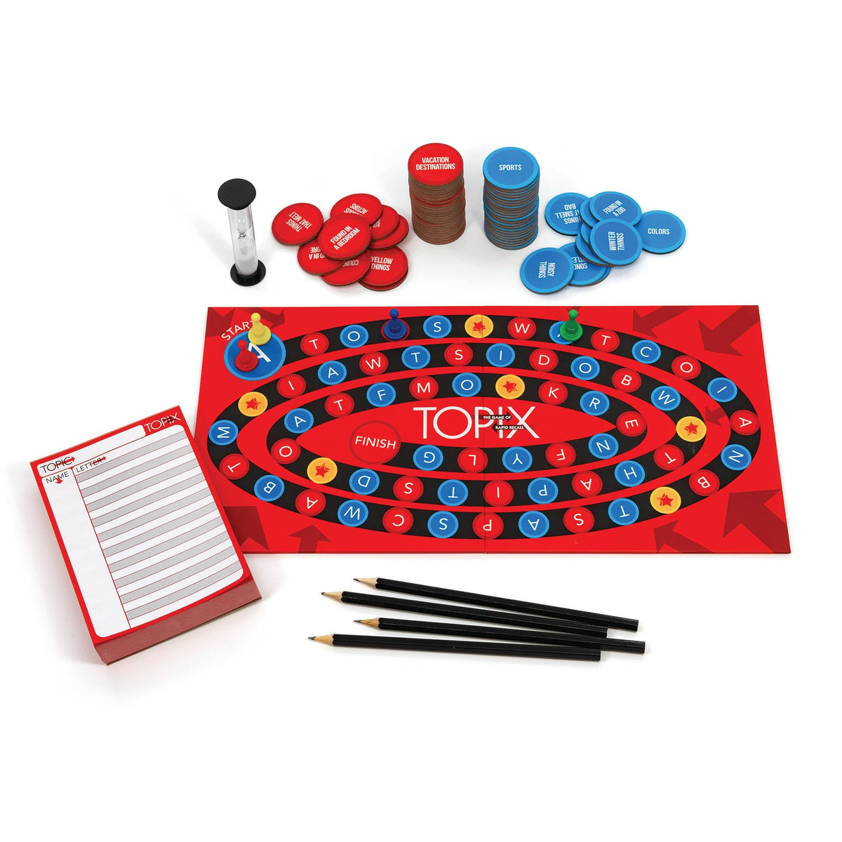 Topix - The Game of Rapid Recall - 2 or more players Ages 12 and up