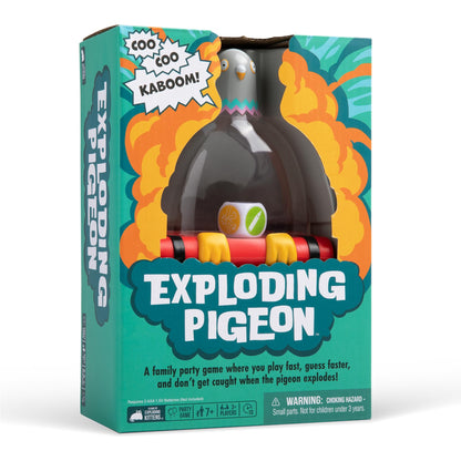 Exploding Kittens Presents Exploding Pigeon - Hilarious Fast-Paced Party Game for Families, Kids, Teens & Adults - Ages 7+ - 3+ Players - Perfect