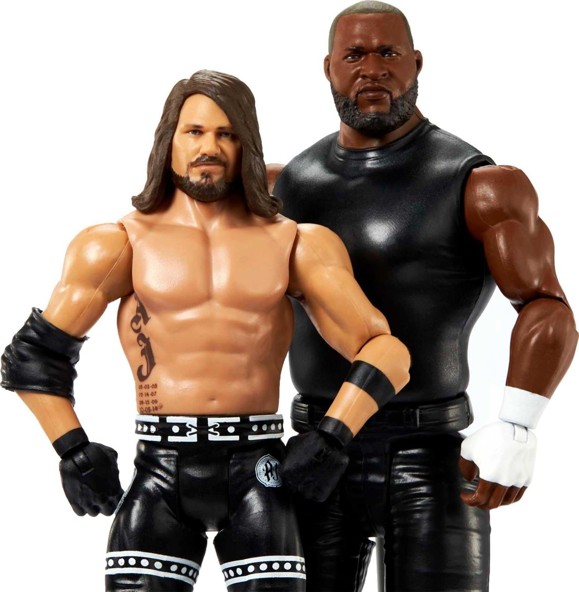Mattel Jeff Hardy vs AJ Styles Championship Showdown 2-Pack 6-inch Action Figures Friday Night Smackdown Battle Pack for Ages 6 Years Old & Up