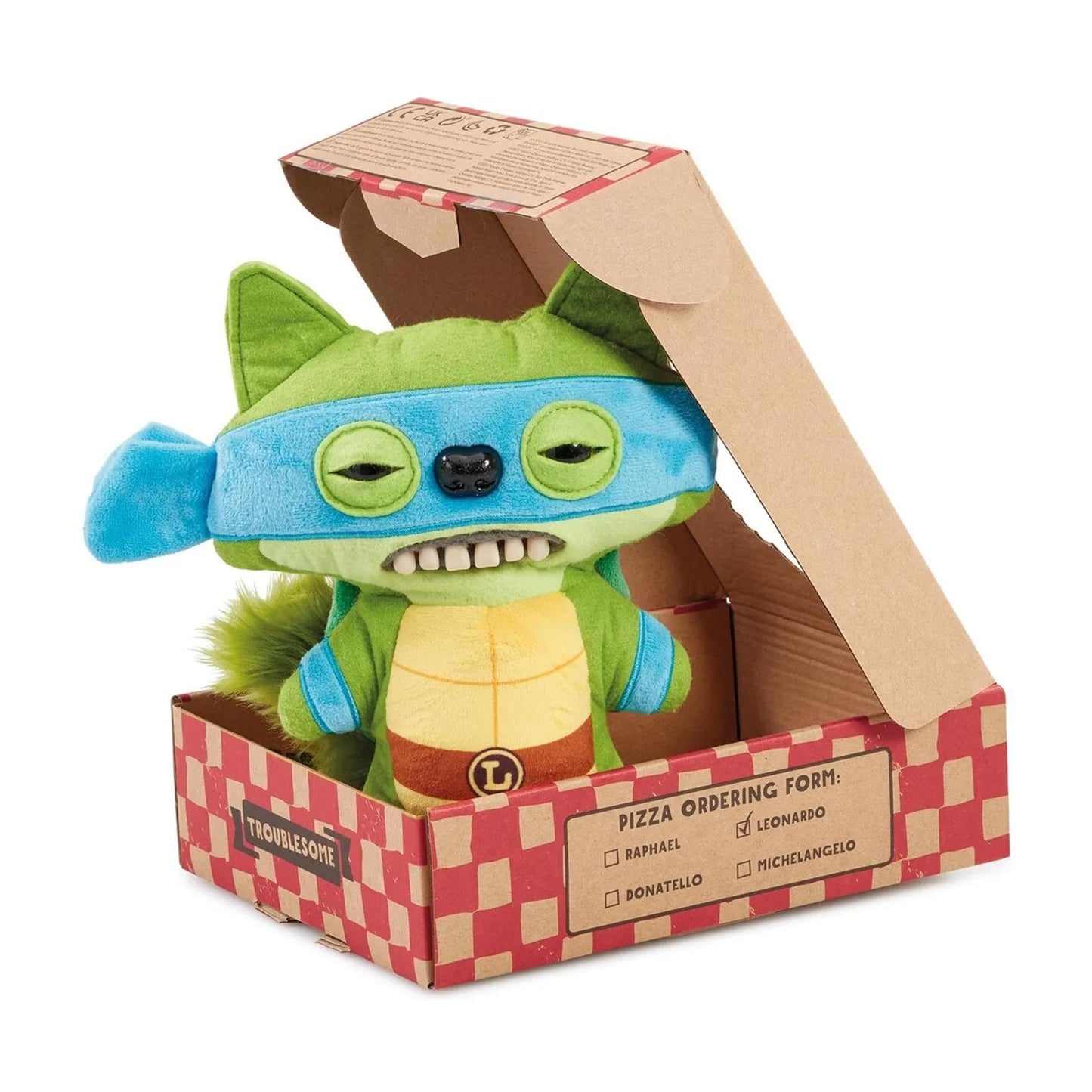 Fuggler toymonster Funny Ugly Monster Ninja Turtles Special delivery Nickelodeon Plush Figure Collection (Leonardo)