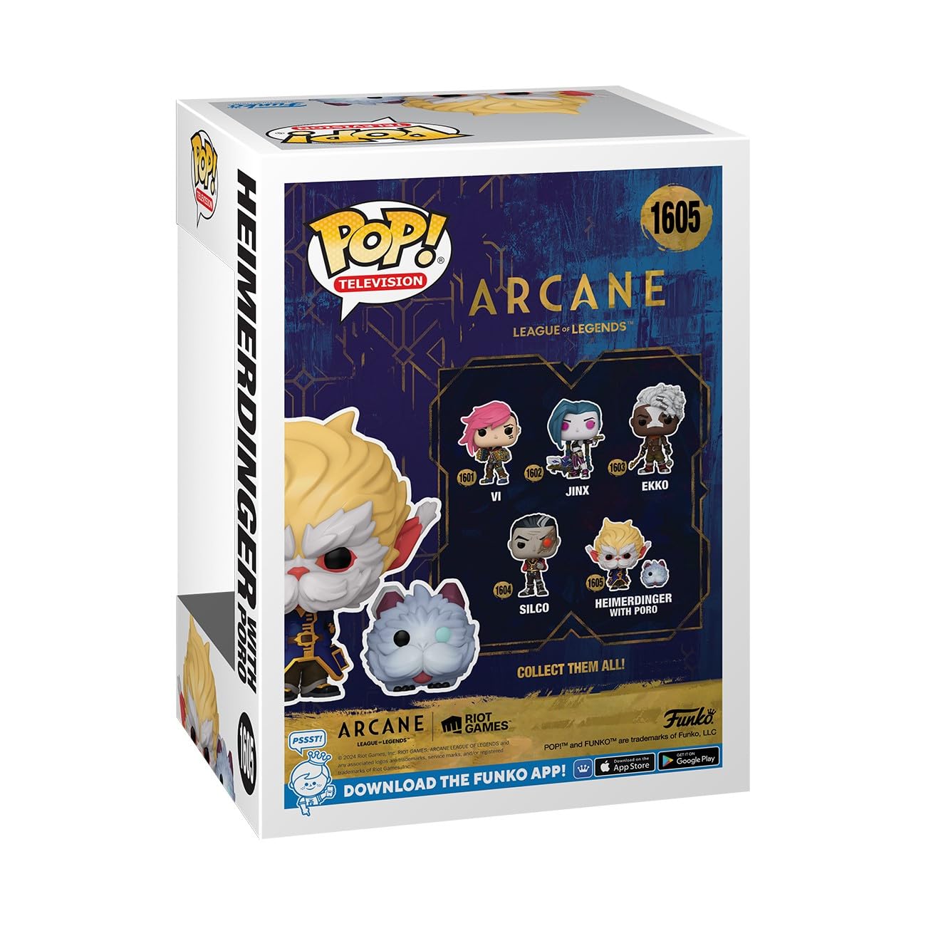 Funko POP TV: Arcane LOL- Heimerdinger with Poro - Arcane: League of Legends - Collectable Vinyl Figure - Gift Idea - Official Merchandise - for Kids