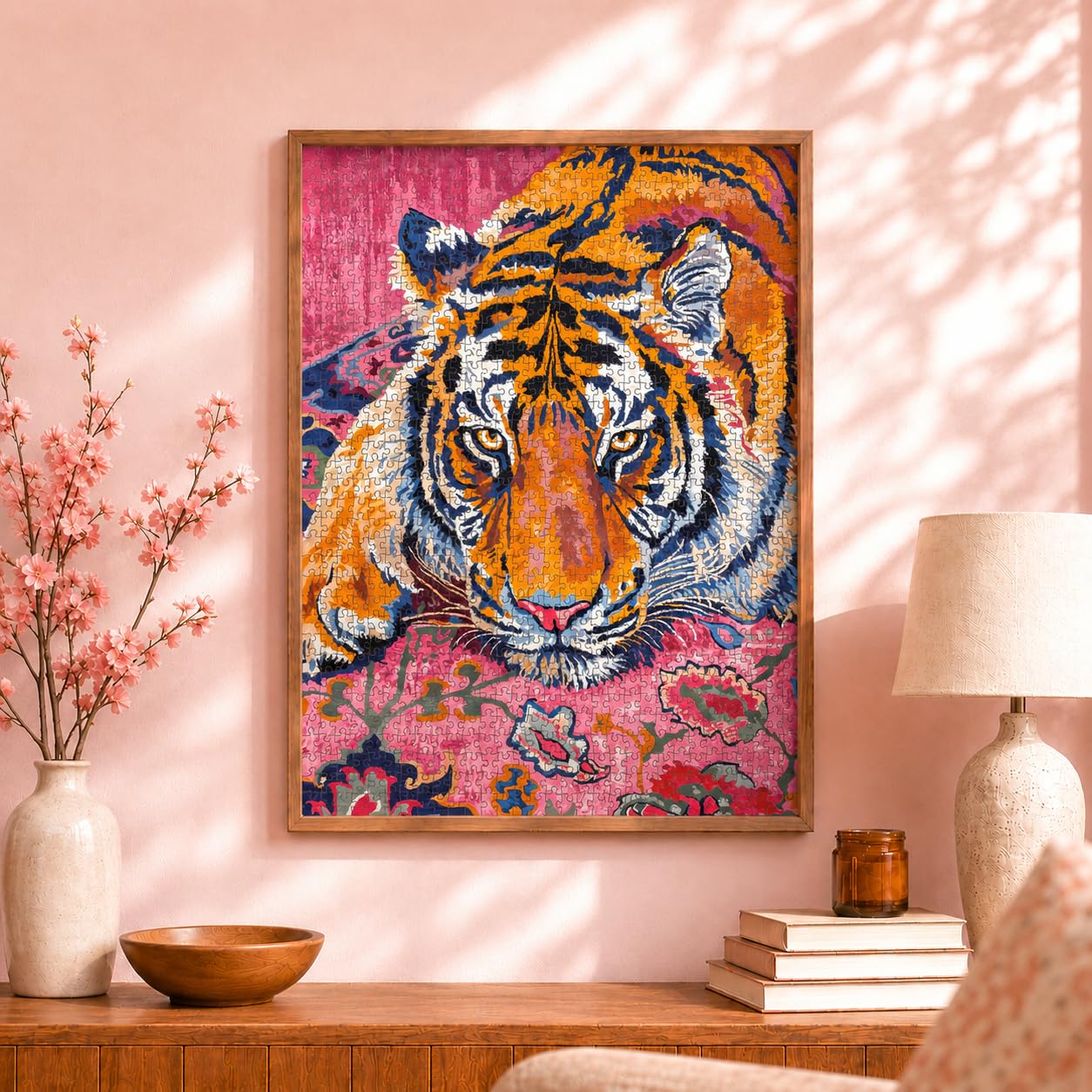 Cross & Glory | Jigsaw Puzzles for Adults | Bohemian Tiger Tapestry