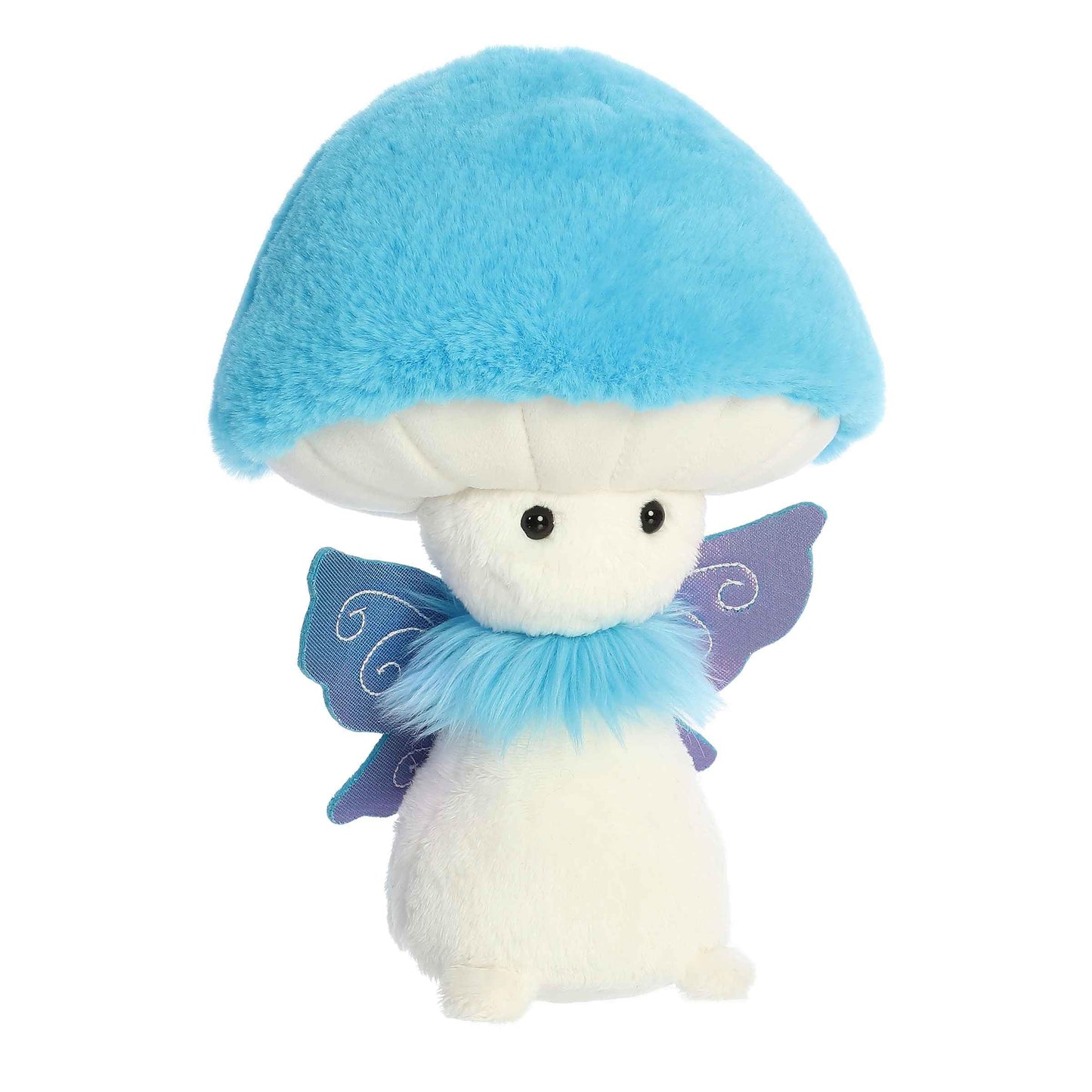 Aurora® Vibrant Fungi Friends™ Fairy Stuffed Animal - Unique Design - Loveable Companions - Blue 9 Inches