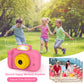 Kids Camera, Toddler Selfie Digital Pink Camera Birthday Toys Gift for Girls Age 3-9, Portable Kids HD Digital Video Recorder with 32G SD Card, Toys
