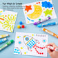 Shuttle Art Washable Dot Markers 36 Colors with Free Activity Book, Fun Art Supplies for Kids Toddlers and Preschoolers, Non Toxic Water-Based Paint