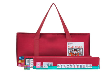 C&H Solutions American Mah Jongg Complete Set, 166 Tiles with All in one Combo Rack with Soft Bag