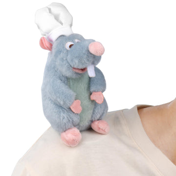 Rat Plush Toy Shoulder Riding Magnet Toy Chef 6 inch