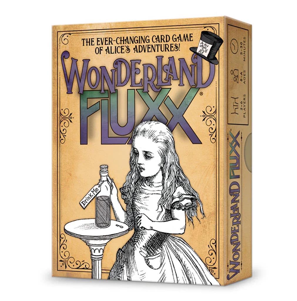 Looney Labs Wonderland Fluxx Card Game - Topsy-Turvy Wonderland Adventure