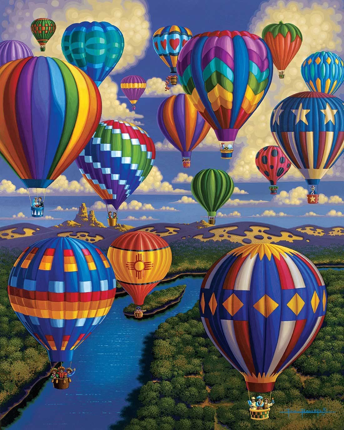 Dowdle Jigsaw Puzzle - Balloon Festival - 1000 Piece
