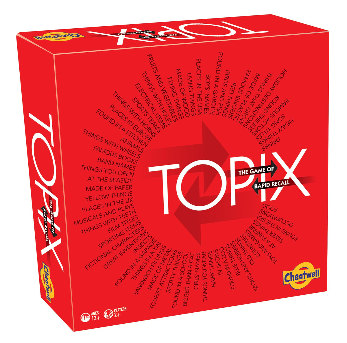 Topix - The Game of Rapid Recall - 2 or more players Ages 12 and up