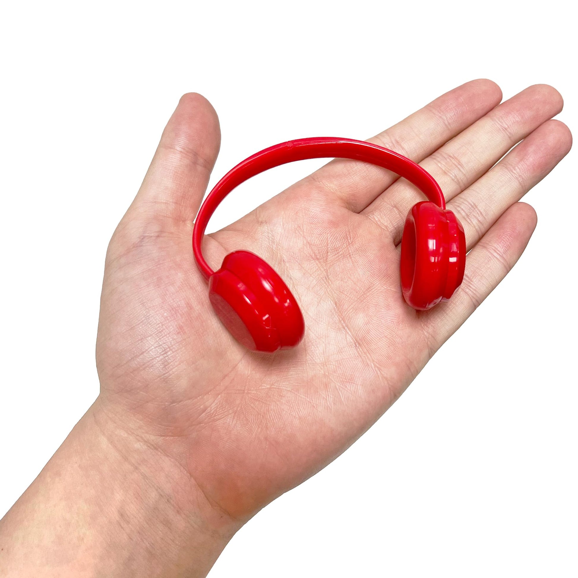 Doll Accessories for 17cm LABB Dolls(No Doll) - Red Headphones, Shoes & Knit Crossbody Bag Set for Dolls 3D Printed Gift Outfit Gear