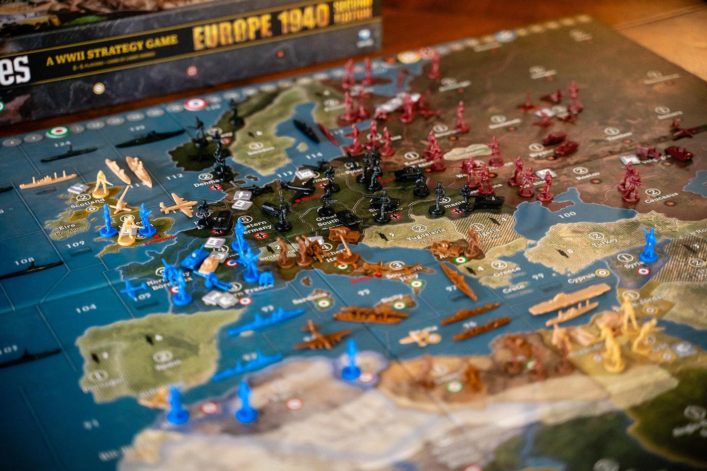 Renegade Game Studios Axis and Allies 1940 Europe WWII Strategy Board Game for 2-5 Players, 6 Hour Gameplay