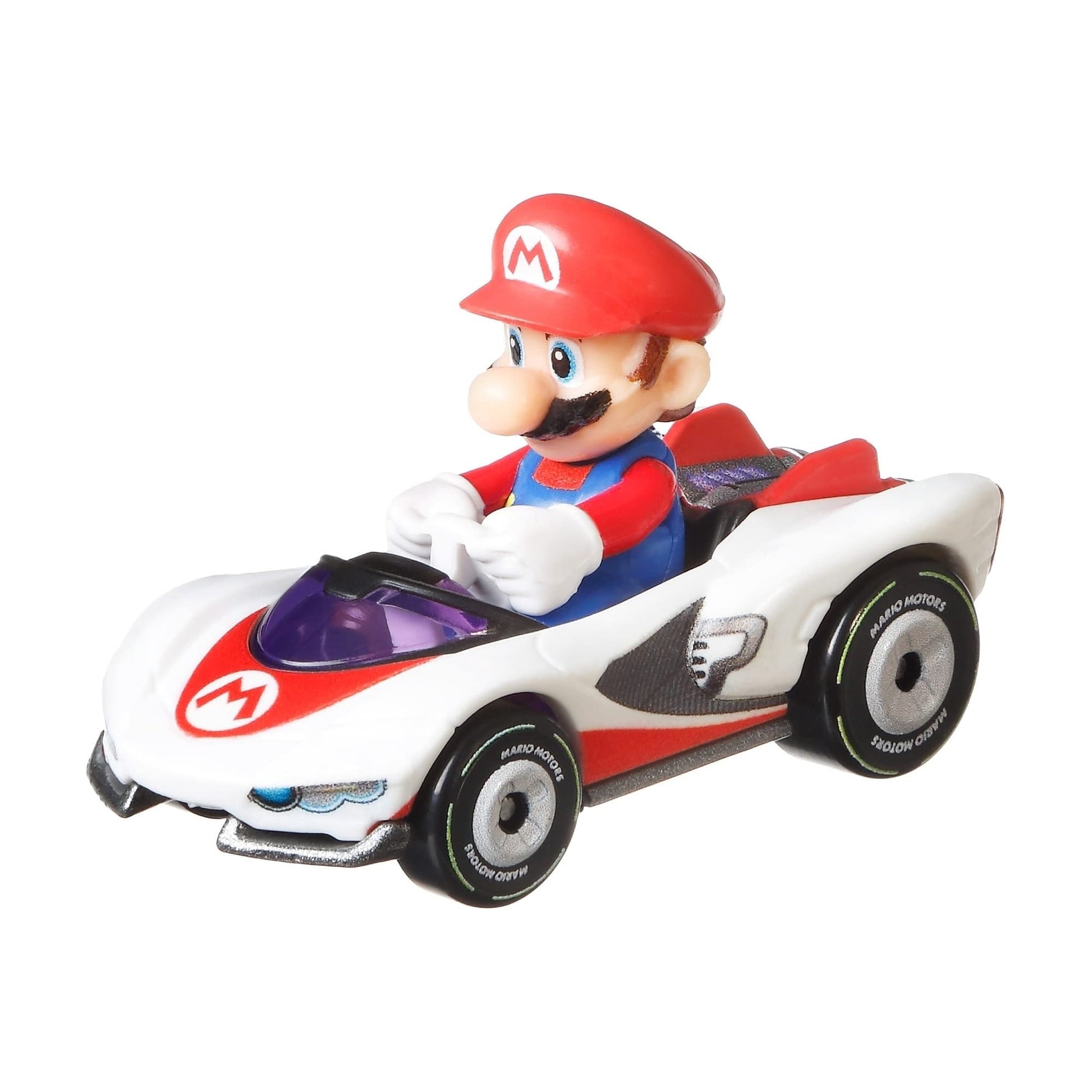 Hot Wheels Mario Kart Mario with P-Wing Racer, GJH62