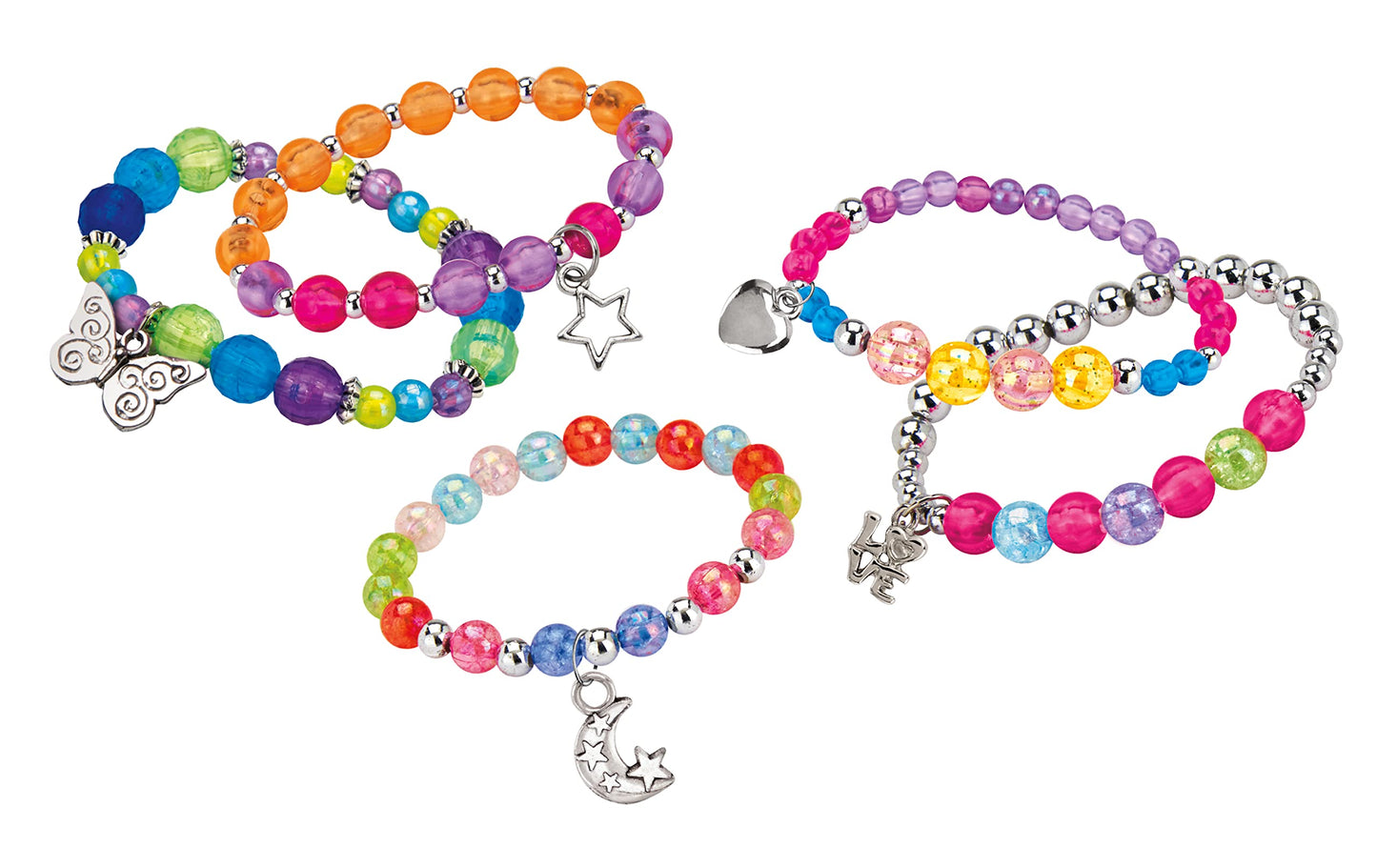 Shimmer ‘n Sparkle Charm & Bead Bracelet Maker by CRA-Z-Art - DIY Beaded Charm Friendship Bracelet Making Kit