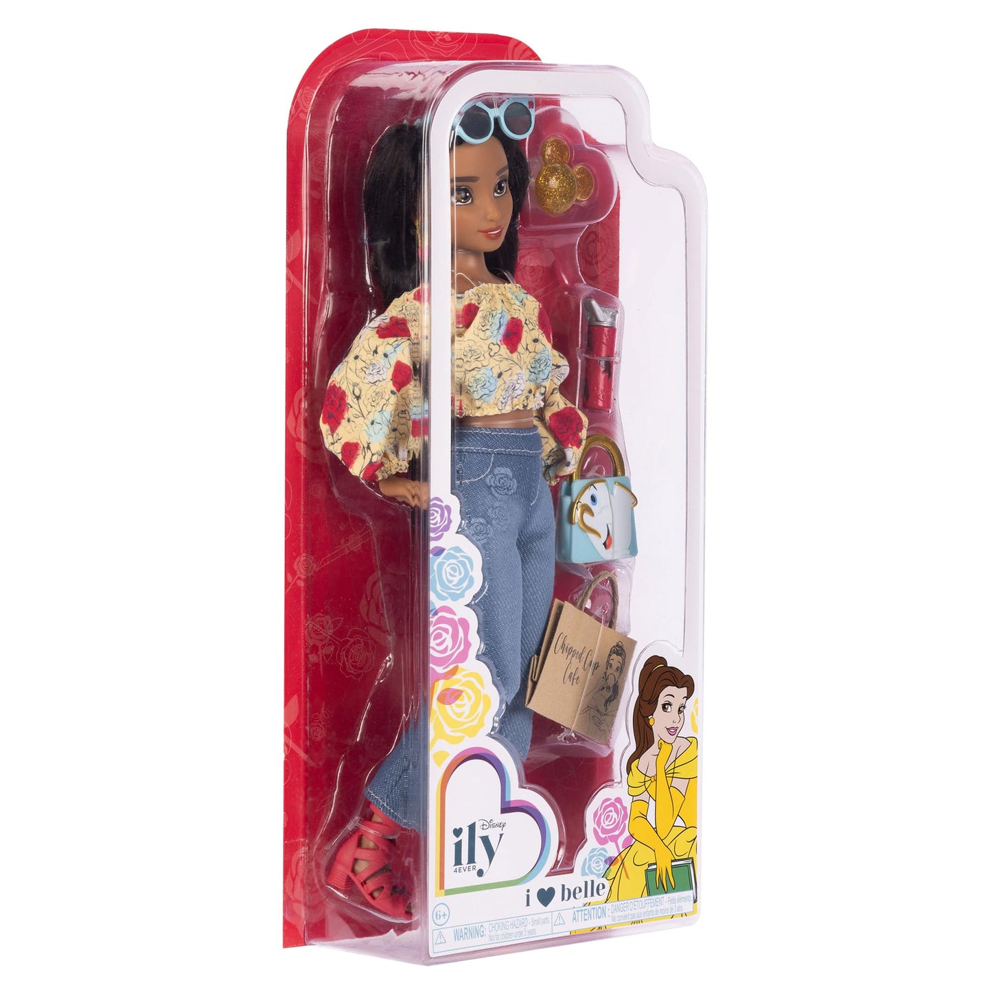 Disney ILY 4EVER Fashion Dolls Inspired by Belle 11.5" Tall with 13 Points of Articulation, Glittery Mickey Ring Included for You!