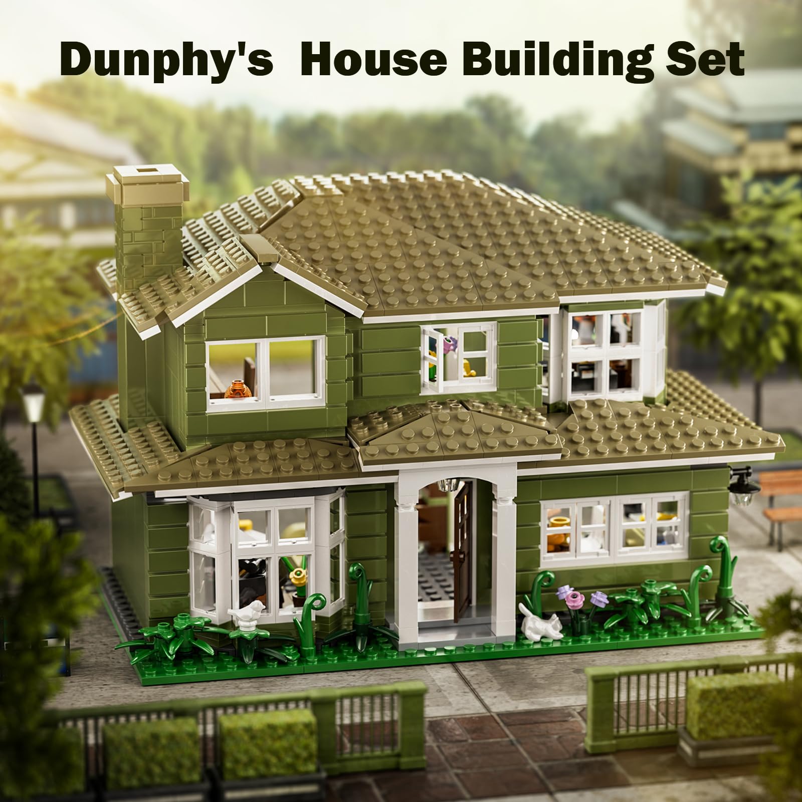 Modern House Building Set, Warm Family Comedy TV Sitcoms The Dunphy's House Building Set Compatible with Lego Gifts for Fans and Adults and Girls Aged
