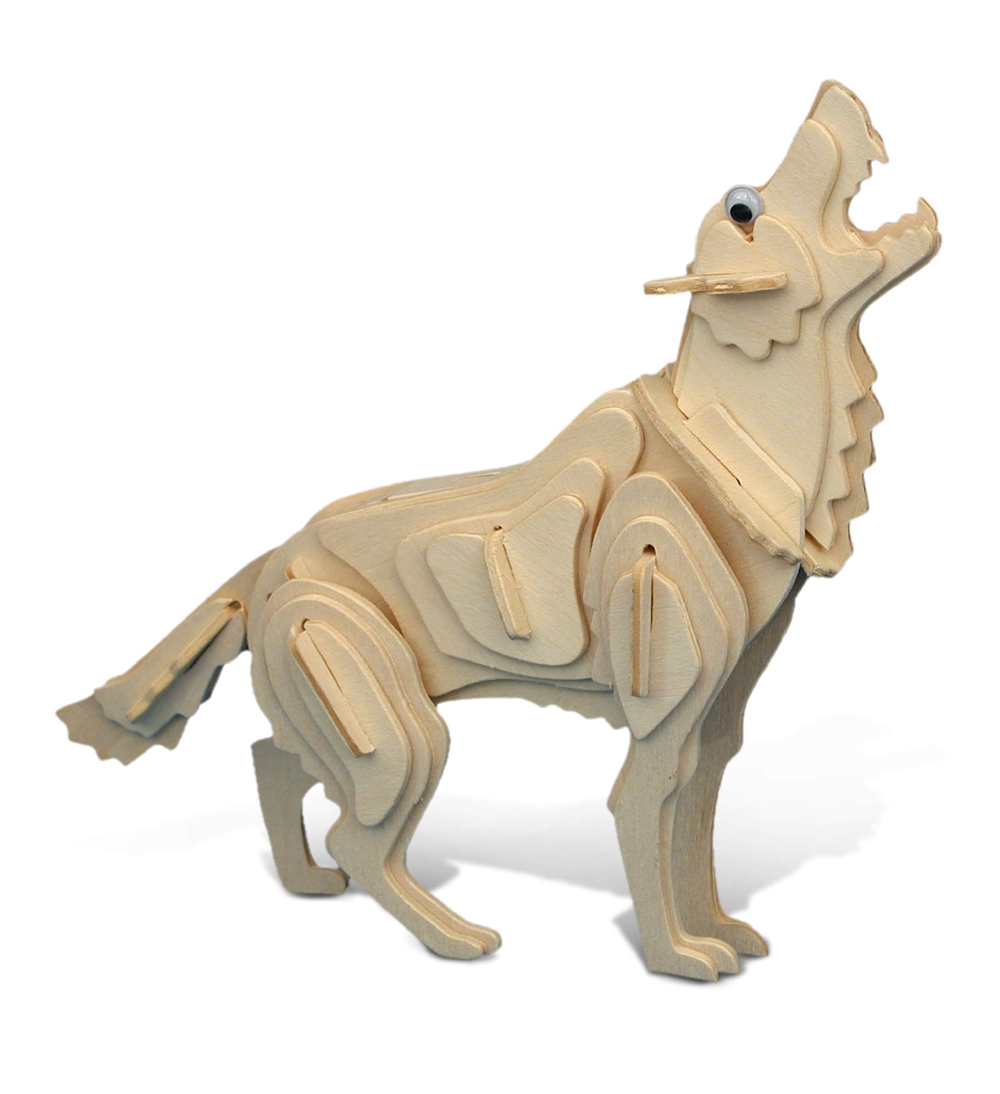 Puzzled Grey Wolf 3D Woodcraft Construction Kit