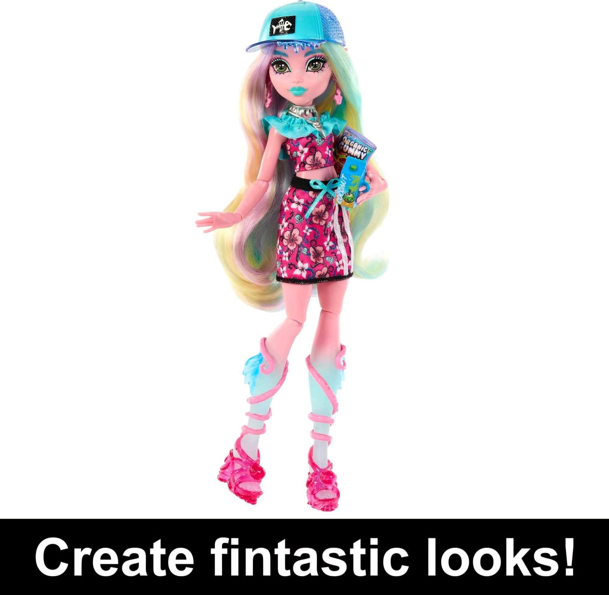 Monster High Skulltimate Secrets Doll & Clothes Accessories Set, Lagoona Blue with Dress-Up Locker & 19+ Surprises