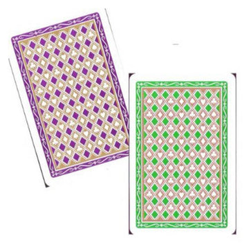 Marion Pro Diamonds 100% Plastic Playing Cards - Jumbo Index - Bridge Size - 2 Decks