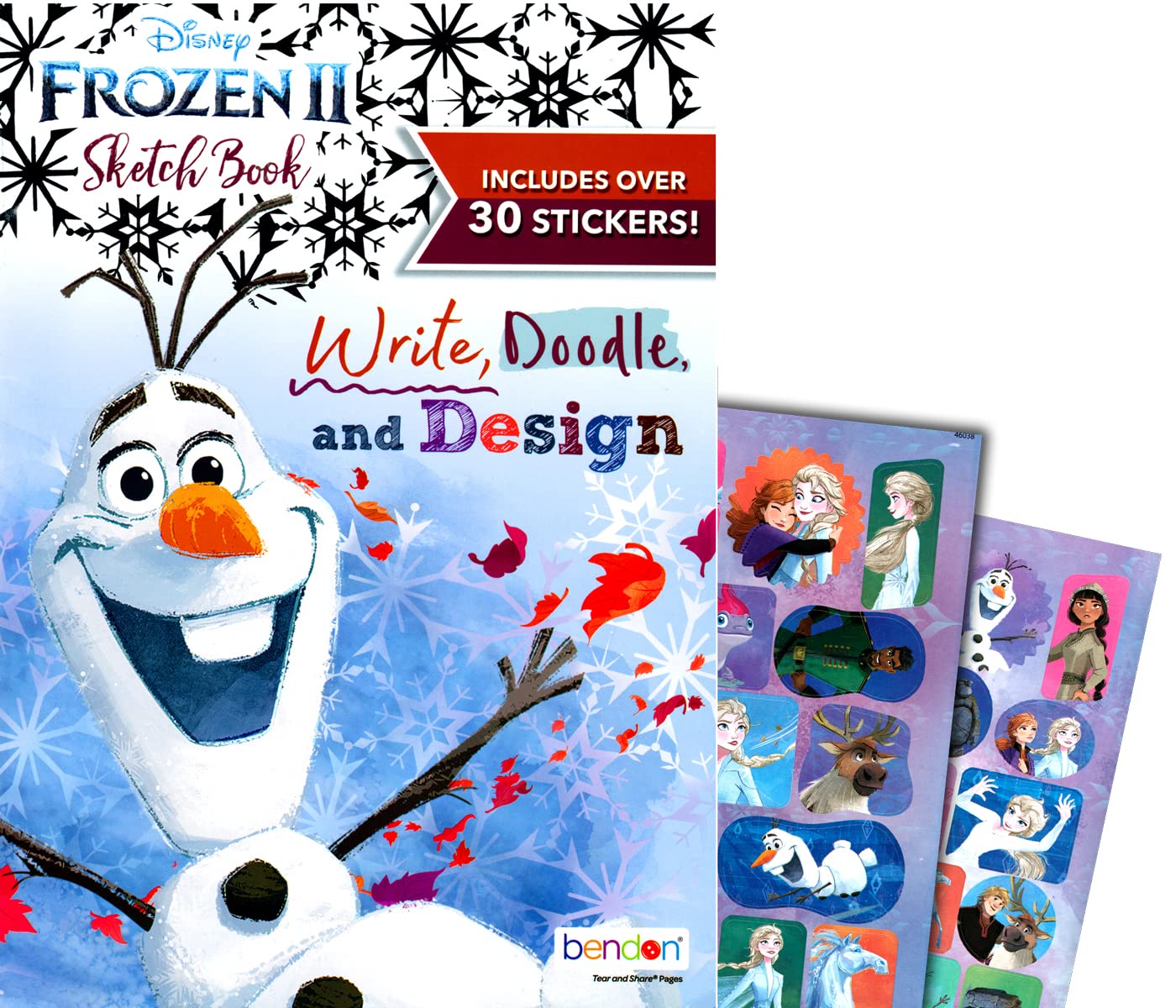 Disney Frozen Coloring and Art Activity Books Bundle Set with Coloring Book, Activity Pack, Stickers, and More - Featuring Disney Frozen 2 Elsa, Anna