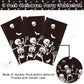 3 Pack Halloween Skeleton Tablecloth, Halloween Tablecloth Party Decorations, Plastic Skull Tablecover Backdrop Background Banner for Haunted House