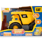 CAT Construction Toys, Junior Crew Lil' Movers Remote Control Truck, RC Car + Dump Truck, Working Headlights, with Child Friendly Controller