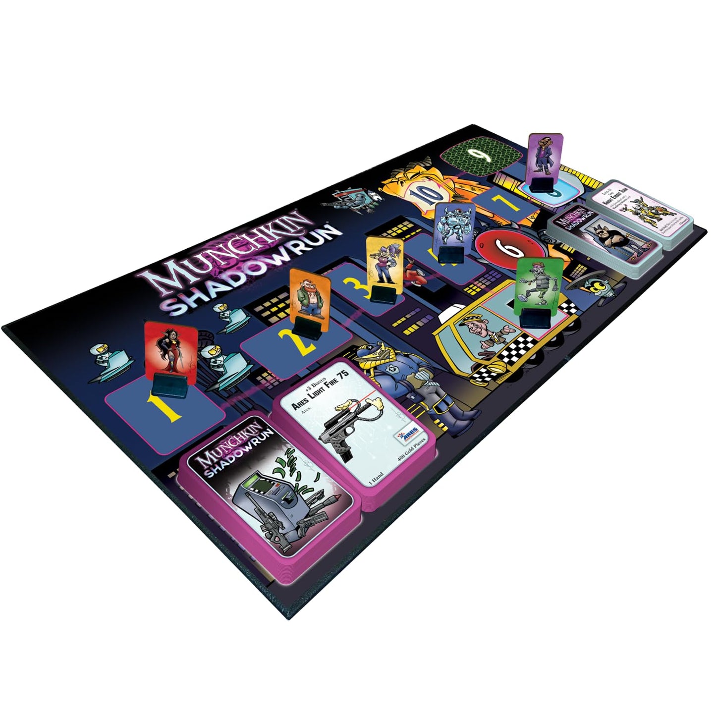 Steve Jackson Games Munchkin Shadowrun - Cyberpunk Fantasy Card Board Game Humorous and Strategic for 3 to 6 Players Ages 14+