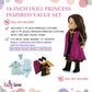 Emily Rose 14 Inch Fashion Doll Clothes 11 PC Princess Costume Playset Gift Set | Perfect Halloween Costume for 14" Wellie Wishers Dolls | USA