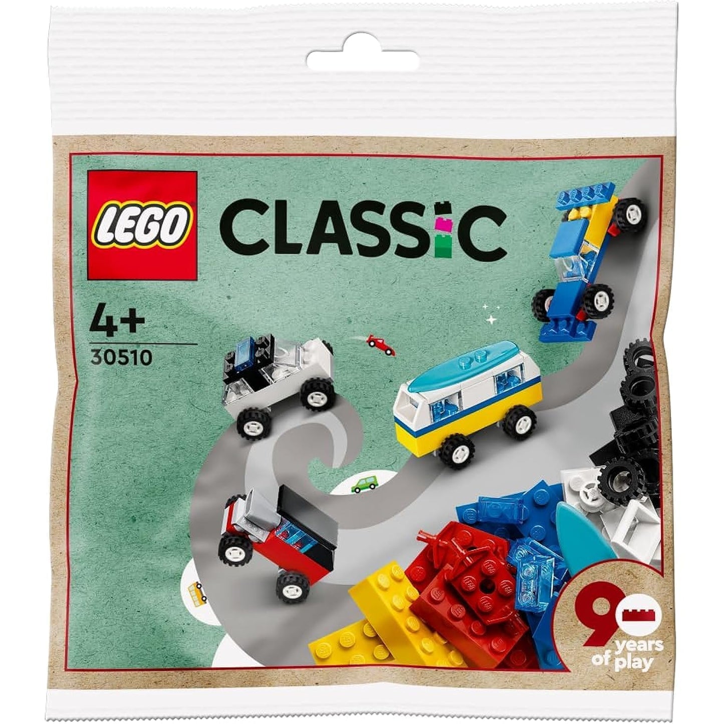 Lego 30510 Classic 90 Years of Cars 71 pcs Polybag Ages 4+ Building Toy