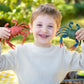 Gemini&Genius 2Pcs Crabs Marine Animal World Sea Animal Action Figures