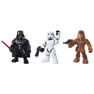 STAR WARS Galactic Heroes Mega Mighties 3-Pack -- Stormtrooper, Darth Vader, and Chewbacca 10-Inch Action Figures, Kids Ages 3 and Up (Amazon