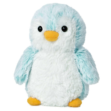 Aurora® Playful Pompom Penguin™ Brights Stuffed Animal - Vibrant Companions for Warm Cuddles - Perfect for Adults, Kids, and Birthdays - Blue 6 Inches