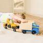 Melissa & Doug Classic Toy Wooden Dump Truck & Loader with Construction Pieces