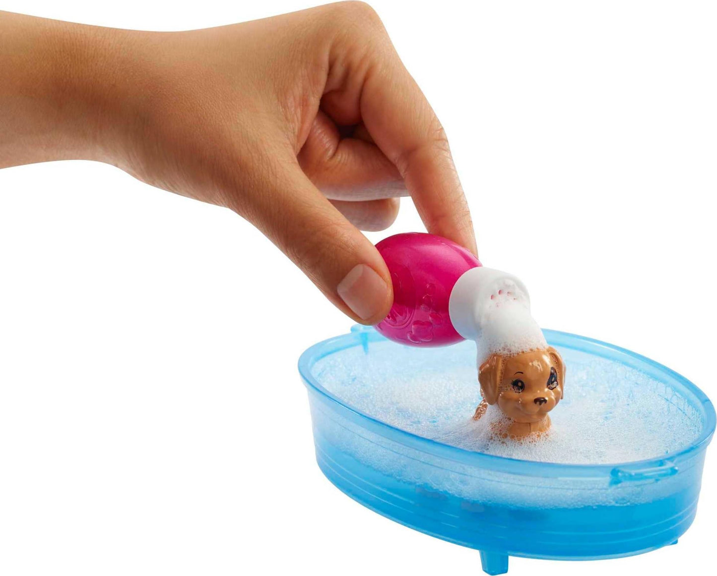 Barbie Doll, Blonde, and Playset with 3 Puppies, Bathtub and Accessories, Gift for 3 to 7 Year Olds