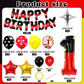 YIIHMEI 1st Mouse Balloons Birthday Decorations Baby Shower Party Supplies Boy Red And Black Foil Balloon Banner 40inch Number